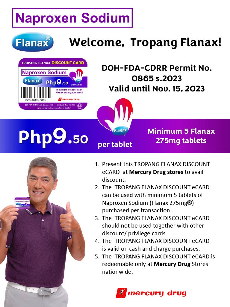 Flanax Promo Taisho Pharmaceuticals (Philippines), Inc.